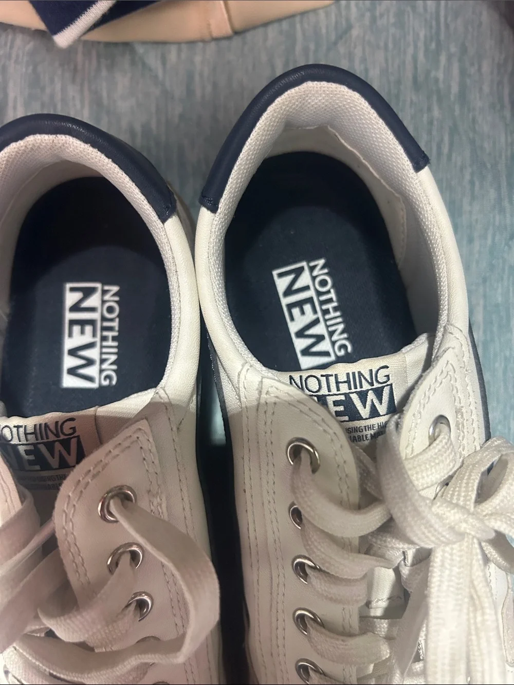 Nothing New White Low-Top Sneakers